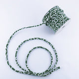 Chirimen Fabric Cord - 1/9in Arabesque Pattern Green (Quantity) 1=1yard