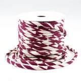 Chirimen Fabric Cord - 1/9in Arrow Pattern Dark Purple (Quantity) 1=1yard