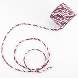 Chirimen Fabric Cord - 1/9in Arrow Pattern Dark Purple (Quantity) 1=1yard
