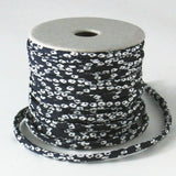 Chirimen Fabric Cord - 1/9in Hikita Dots Dark Navy (Quantity) 1=1yard