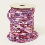 Chirimen Fabric Cord - 1/8in Wild Cherry Blossoms Purple (Quantity) 1=1yard