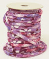 Chirimen Fabric Cord - 1/8in Perky Cherry Blossoms Red (Quantity) 1=1yard