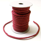 Cotton Fabric Cord - 1/8in Swirls on Wine (Quantity) 1=1yard