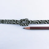 Chirimen Fabric Cord - 1/8in Mums & Curving Lines (Quantity) 1=1yard