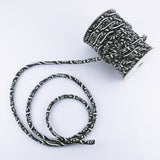 Chirimen Fabric Cord - 1/8in Mums & Curving Lines (Quantity) 1=1yard