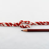 Chirimen Fabric Cord - 1/8in Arrow Pattern Brick (Quantity) 1=1yard