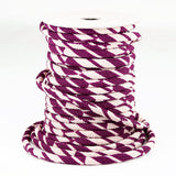 Chirimen Fabric Cord - 1/8in Arrow Pattern Dark Purple (Quantity) 1=1yard