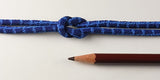 Chirimen Fabric Cord - 1/8in Shuriken Square Pattern Blue (Quantity) 1＝1yard