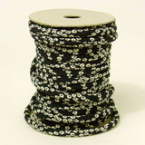 Chirimen Fabric Cord - 1/8in Hikita Dots Dark Navy (Quantity) 1=1yard