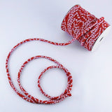Chirimen Fabric Cord - 1/8in Hikita Dots Red (Quantity) 1=1yard