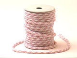 Chirimen Fabric Cord - 1/8in Pink Houndstooth Check (Quantity) 1=1yard