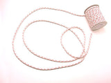 Chirimen Fabric Cord - 1/8in Pink Houndstooth Check (Quantity) 1=1yard