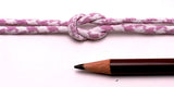 Chirimen Fabric Cord - 1/8in Pink Houndstooth Check (Quantity) 1=1yard