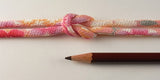 Chirimen Fabric Cord - 1/6in Double Cherry Blossoms in Pink (Quantity) 1=1yard