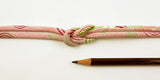 Chirimen Fabric Cord - 1/6in Whirlpools & Cherry Blossoms Pink (Quantity) 1=1yard