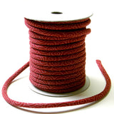 Cotton Fabric Cord - 1/6in Swirls on Wine (Quantity) 1=1yard
