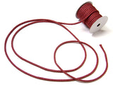 Cotton Fabric Cord - 1/6in Swirls on Wine (Quantity) 1=1yard