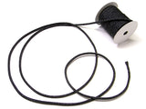 Cotton Fabric Cord - 1/6in Swirls on Black (Quantity) 1=1yard
