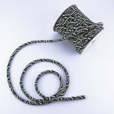 Chirimen Fabric Cord - 1/6in Mums & Curving Lines (Quantity) 1=1yard