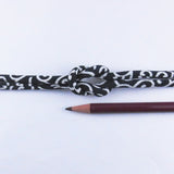 Chirimen Fabric Cord - 1/6in Arabesque Pattern Navy (Quantity) 1=1yard