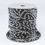Chirimen Fabric Cord - 1/6in Hikita Dots Dark Navy (Quantity) 1=1yard