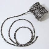 Chirimen Fabric Cord - 1/6in Hikita Dots Dark Navy (Quantity) 1=1yard