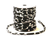 Chirimen Fabric Cord - 1/6in Black Random Mosaic (Quantity) 1=1yard