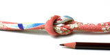 Chirimen Fabric Cord - 1/3in Pink Cherry (Quantity) 1=1yard