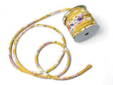 Chirimen Fabric Cord - 1/3in Mustard Cherry (Quantity) 1=1yard