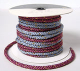 Two-Colored Cord with Gold - Bluish Gray X Light Purple (Quantity) 1=1yard