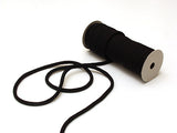 Solid Chirimen Fabric Cord - 1/6in Black (Quantity) 1=1yard