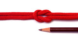Solid Chirimen Fabric Cord - 1/6in Red (Quantity) 1=1yard