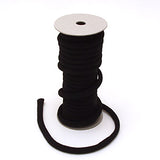 Solid Chirimen Fabric Cord - 1/3in Black (Quantity) 1=1yard