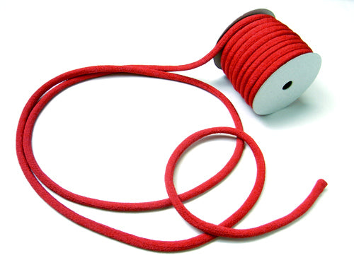 Solid Chirimen Fabric Cord - 1/3in Red (Quantity) 1＝1yard