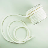 Solid Chirimen Fabric Cord - 1/3in White (Quantity) 1=1yard