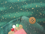 Gold Flecks on Green (Length) 1=0.25yard