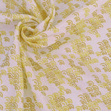 Hazy Wave on White (Length) 1=0.25yard