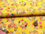 Japanese Flower Circles - Yellow (Length) 1=0.25yard