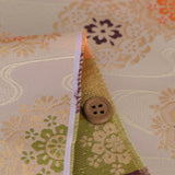 Nishijin-ori Brocade Floating Eight Petal Flowers (Length) 1=0.25yard