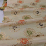 Nishijin-ori Brocade Floating Eight Petal Flowers (Length) 1=0.25yard