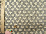Nishijin-ori Brocade Antique Medallion Pattern on Lattice (Length) 1=0.25yard