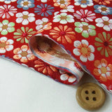 Nishijin-ori Brocade Flower Carpet - Red (Length) 1=0.25yard