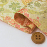 Nishijin-ori Brocade Swinging Noshi Strips & Cherry Blossoms - Beige (Length) 1=0.25yard