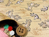 Nishijin-ori Brocade Caricatures of Frolicking Animals (Length) 1=0.25yard