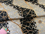 Nishijin-ori Brocade Cherry Galaxy - Black (Length) 1=0.25yard