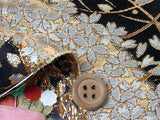 Nishijin-ori Brocade Cherry Galaxy - Black (Length) 1=0.25yard