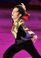 Nishijin-ori Brocade Cherry Galaxy - Black (Length) 1=0.25yard