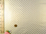 Nishijin-ori Brocade Gold Waves on White (Length) 1=0.25yard