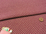 Shibori Kanoko Dots in Dusty Azuki (Length) 1=0.25yard