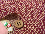 Shibori Kanoko Dots in Dusty Azuki (Length) 1=0.25yard